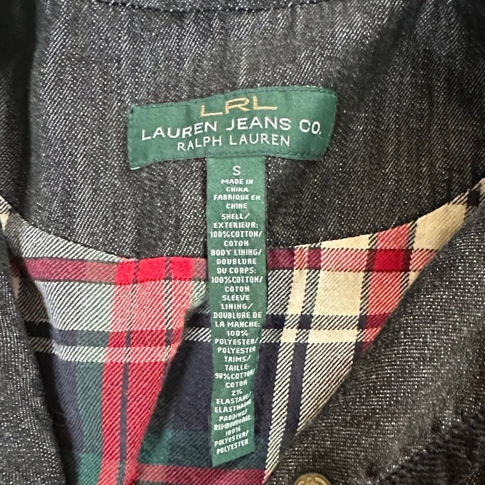 Lauren Ralph Lauren Dark Gray Quilted Utility Jacket - Picture 2 of 6